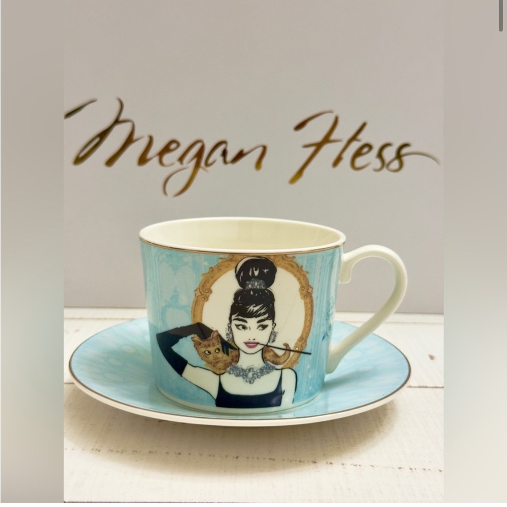 Grace Kelly Tea Cup Gift Set By Megan Hess - Picture 5 of 9